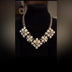 J Crew Vintage Stone Statement Necklace